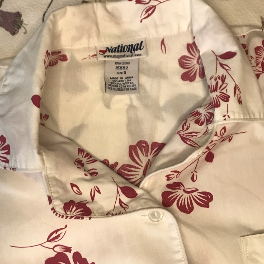 Vintage button front nightshirt w pocket NATIONAL - Picture 10 of 16